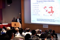 Dr. Pakishe Aaron Motsoaledi, South Africa’s Minister of Health, talks about the Ebola outbreak in West Africa.